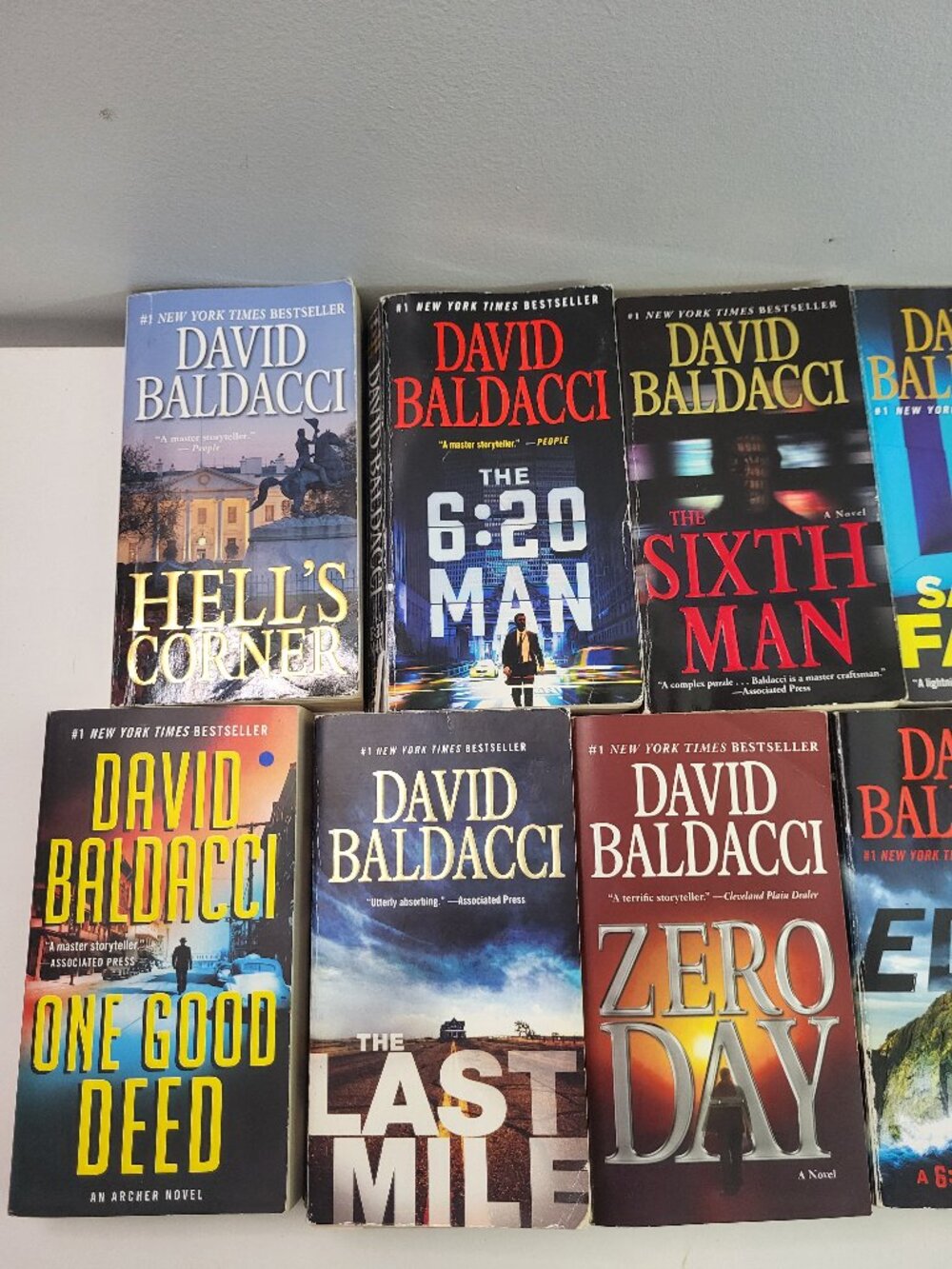 David Baldacci Book Lot of 7 Thriller & Suspense Paperbacks